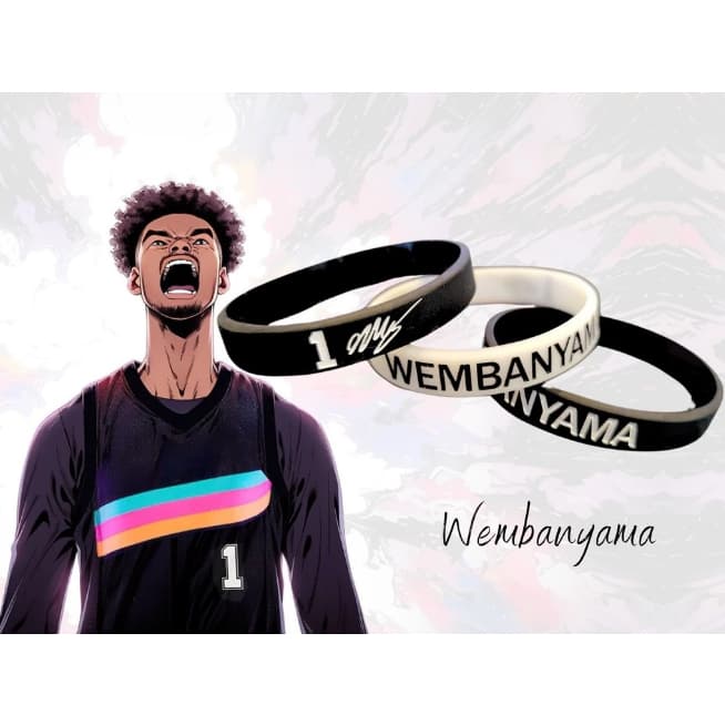 1 PULSEIRA DE SILICONE TAMANHO ÚNICO Victor Wembanyama SAN ANTONIO SPURS PROMOÇÃO