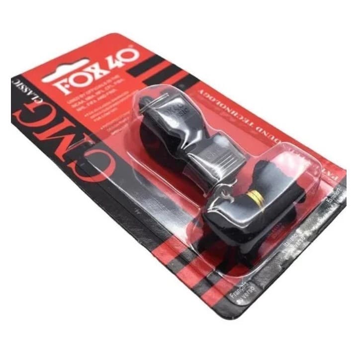 Apito Fox 40 Juiz Futebol Profissional Bocal Cordão Bola Basquete Vôlei Futsal Educador Fisico Professor Camping Bike 52