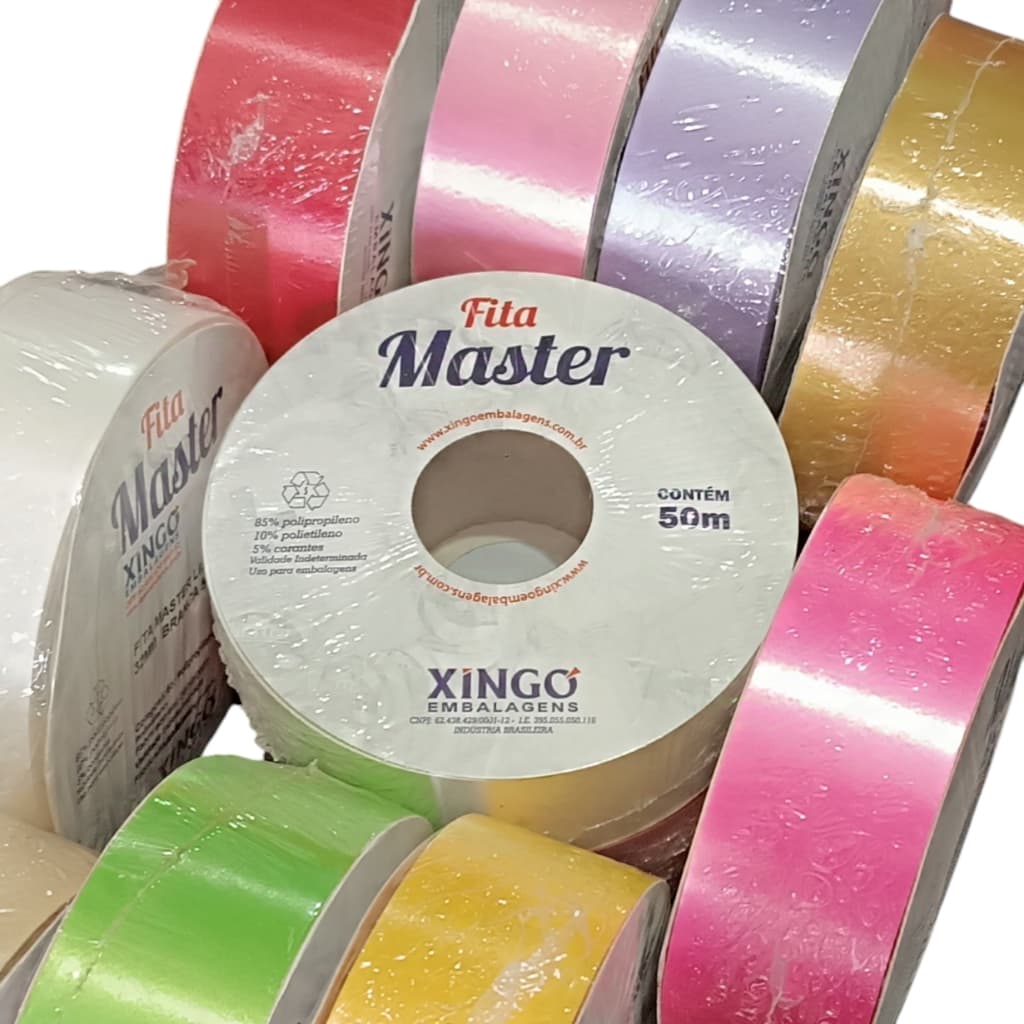 Fitas Master Lisas Diversas Cores Xingó 32mm x 50m.
