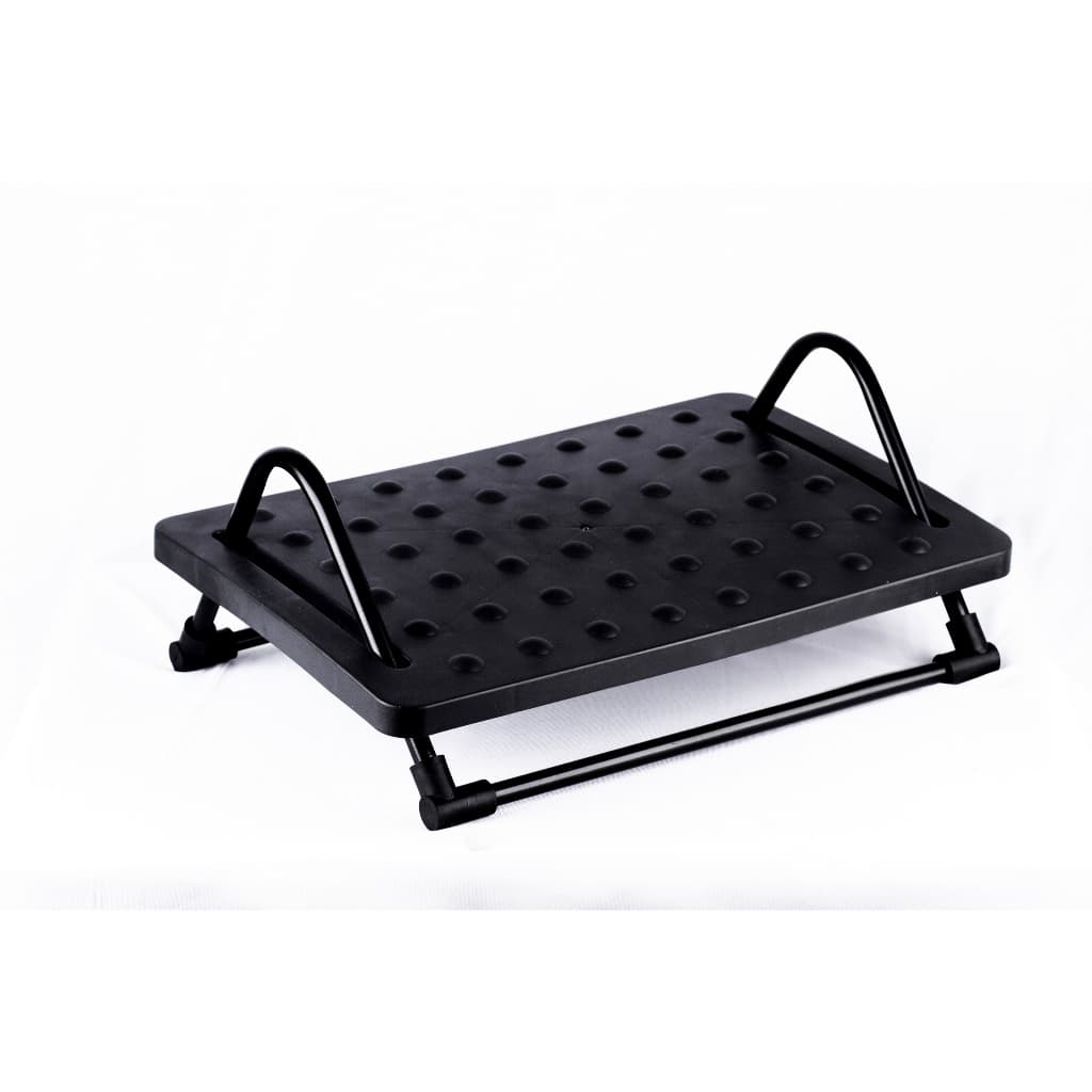 Apoio Ergonômico Para Pés Massageador Regulável Preto Confortec