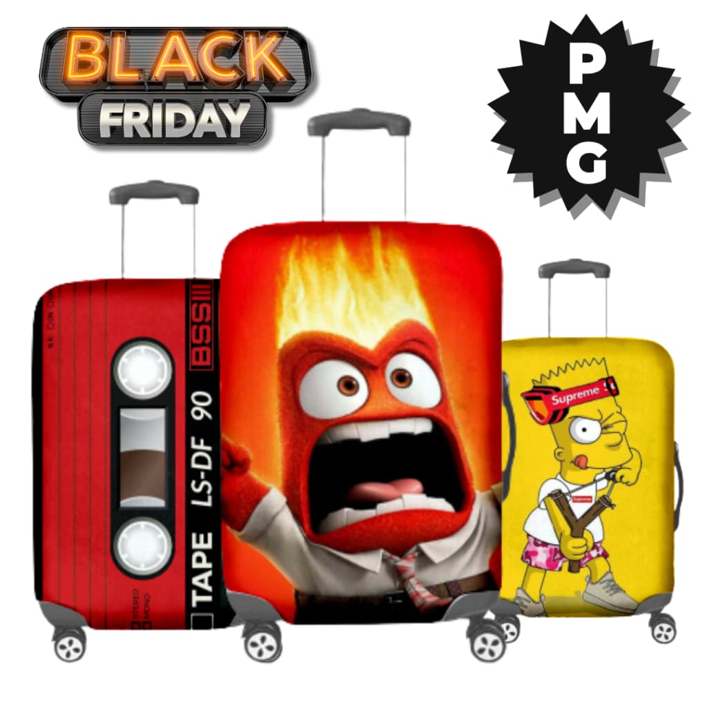 Capas de Mala para Viagem Protetora Estampas Personagens Variadas