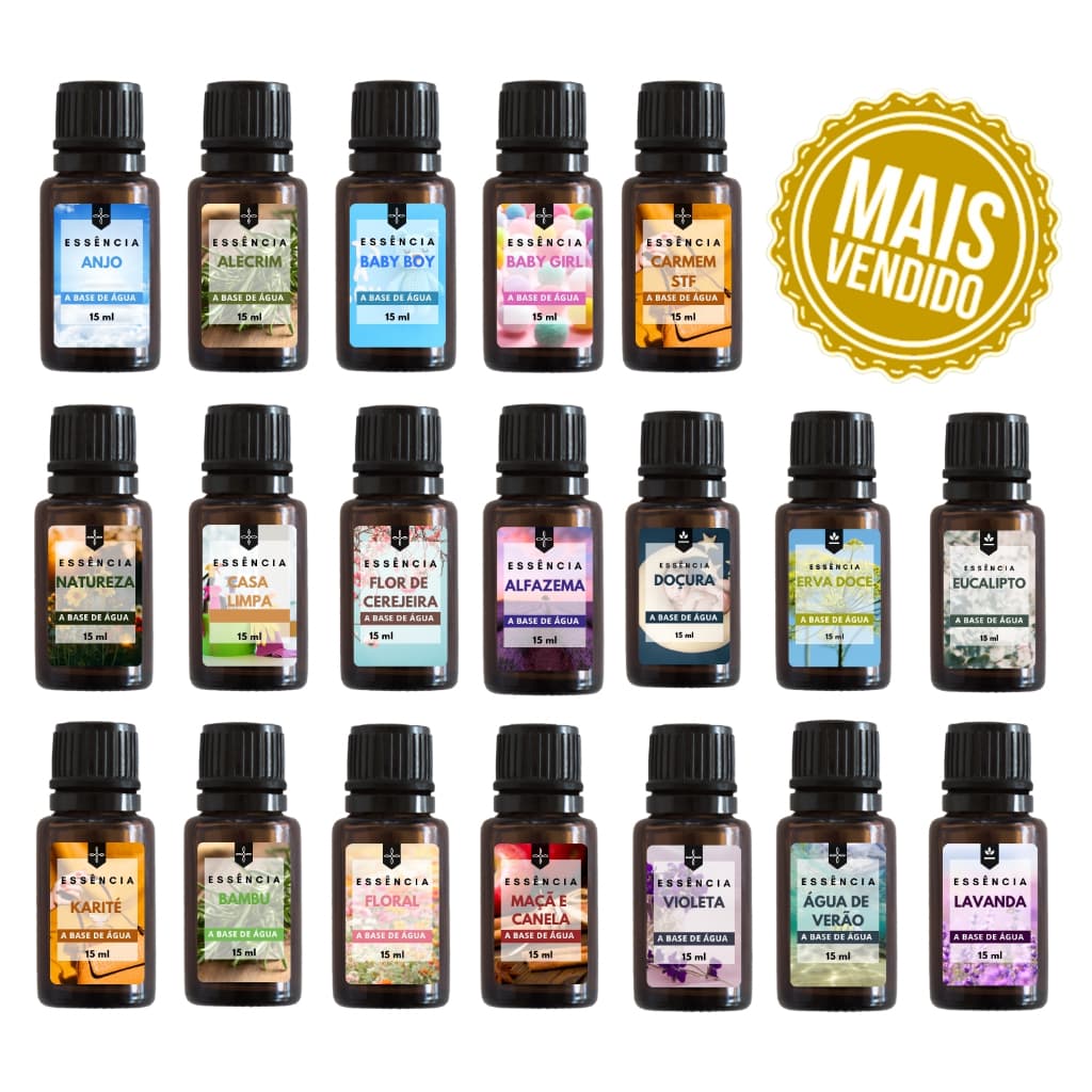 Essência para Umidificador de Ar e Difusor 15ml | Escolha a Sua