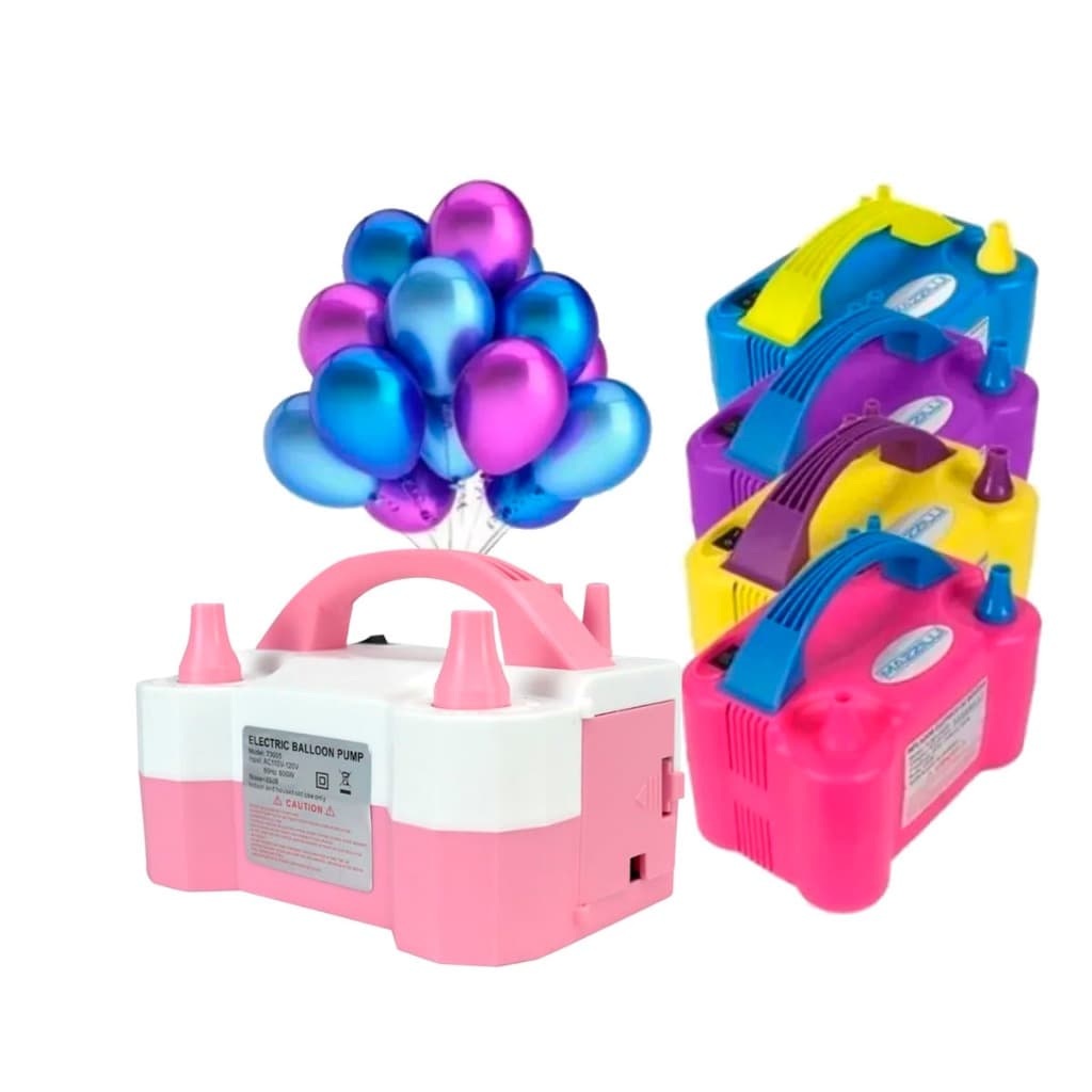 Bomba de ar Elétrica Inflador Encher Balões Maquina Festas Bexiga infla rapido com bicos