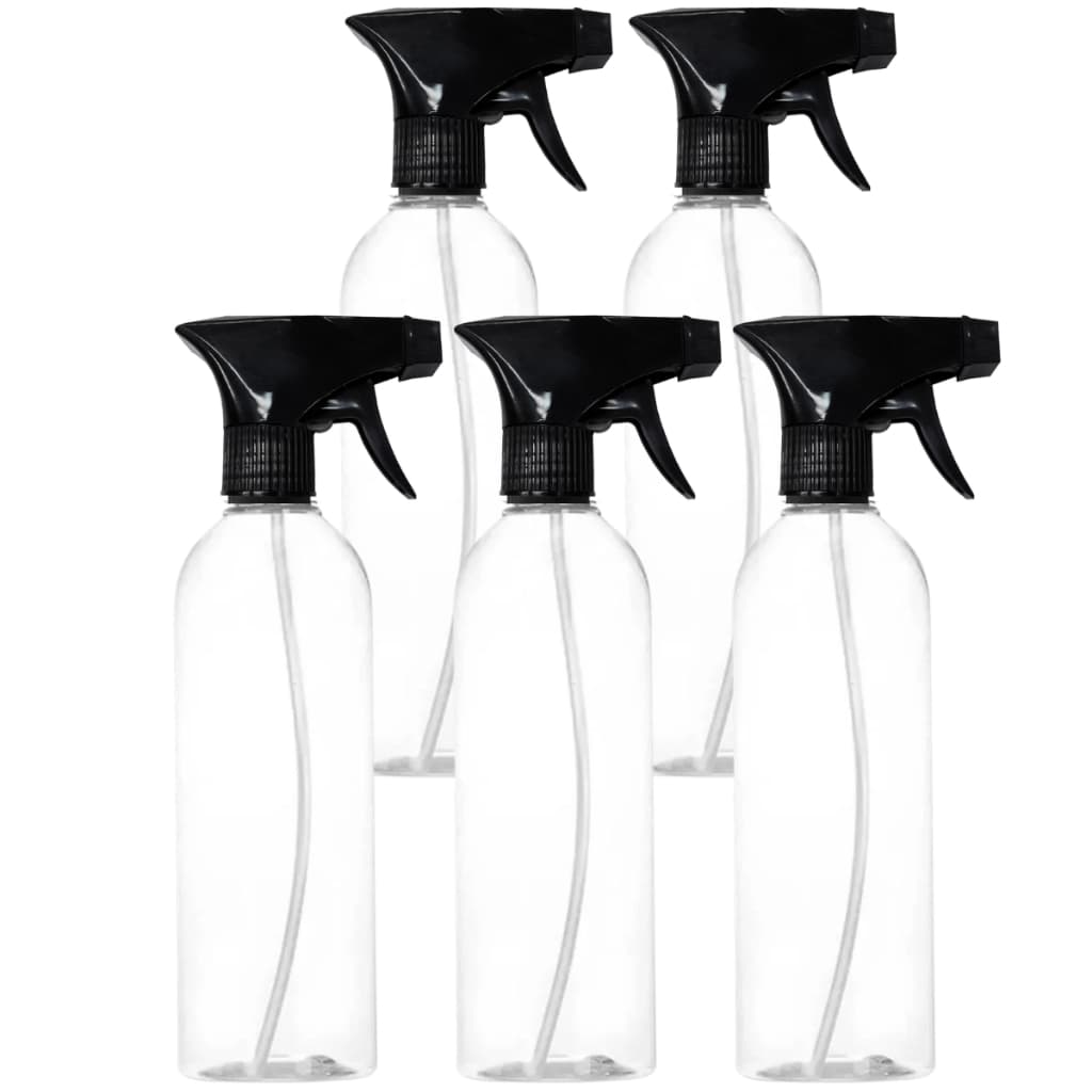 Kit 5 Borrifador Pulverizador 500ml Gatilho Resistente