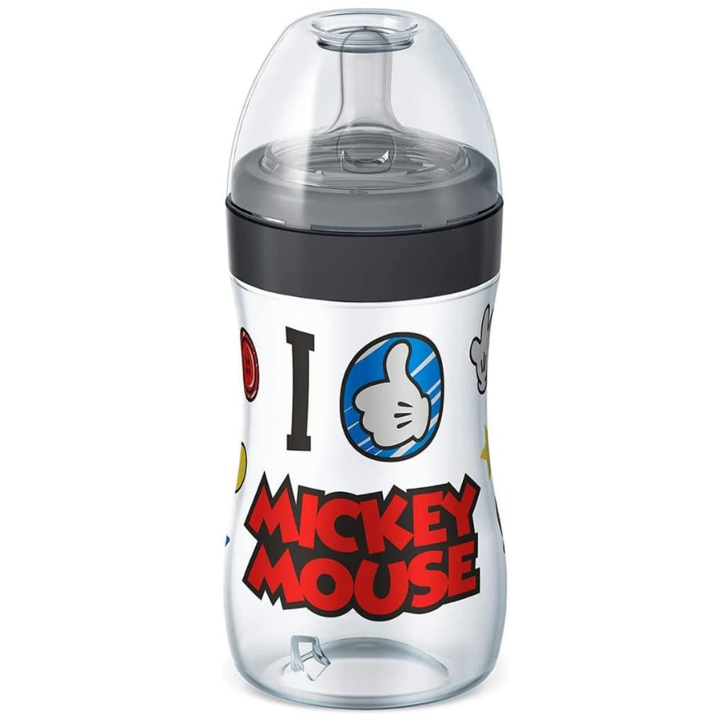 Mamadeira Antivazamento Super Evolution Lillo 300 mL Bico Reto Mickey +6 meses Tamanho 2