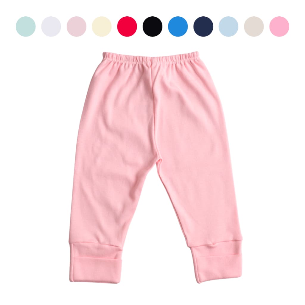 Calça / Mijão Bebê / Culote Suedine Pé Reversível 100% Algodão