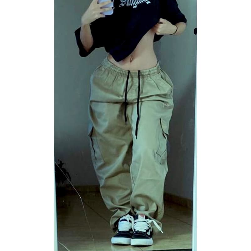 Calça Cargo Feminina Masculina Tecido Premium 100% Promocao