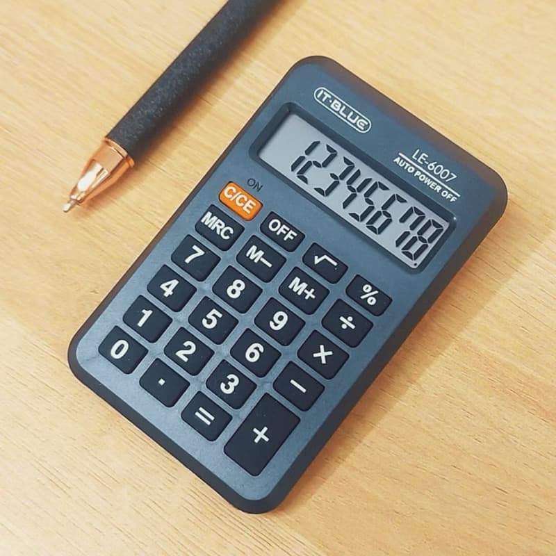 Calculadora Mini De Bolso Visor Grande 8 Digitos a Bateria