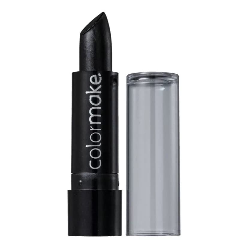 Batom preto colormake maquiagem artistica Halloween Acabamento cremoso