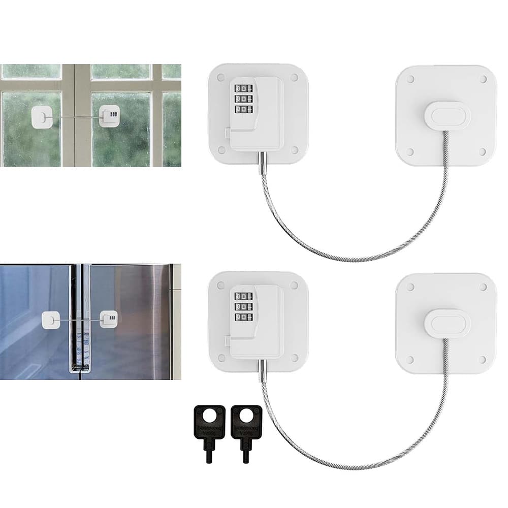 2 fechaduras de geladeira