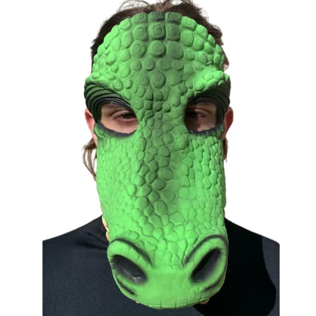 Máscara Jacaré / Crocodilo - Teatro / Festa / Carnaval