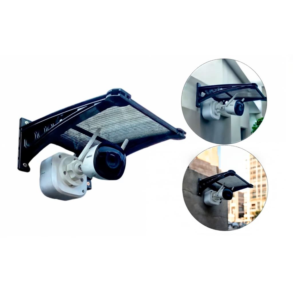 Toldo Dome Protetor e Abrigo p/ Câmera de Segurança Resistente a Sol e Chuva 30x20cm