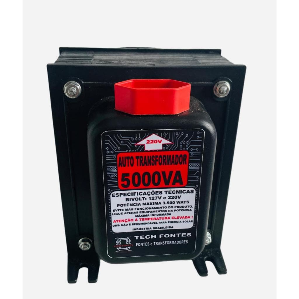 Auto Transformador 5000va  - Bivolt 110v P/ 220v- Ar 11.000 Btu - 3500W