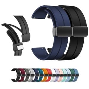 Pulseira Poolsy Paces Silicone Compatível Com 20mm e 22mm