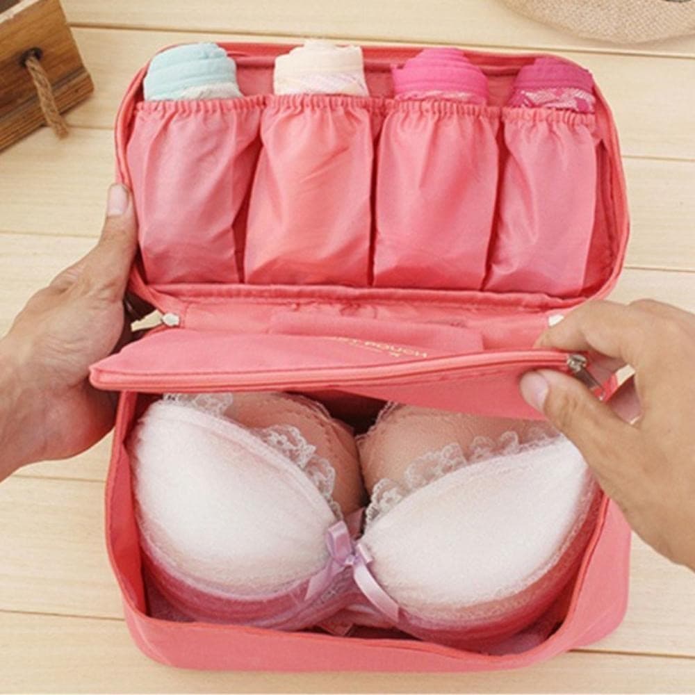 Bolsa Organizador De Viagem Unissex Lingerie Calcinha Sutiã