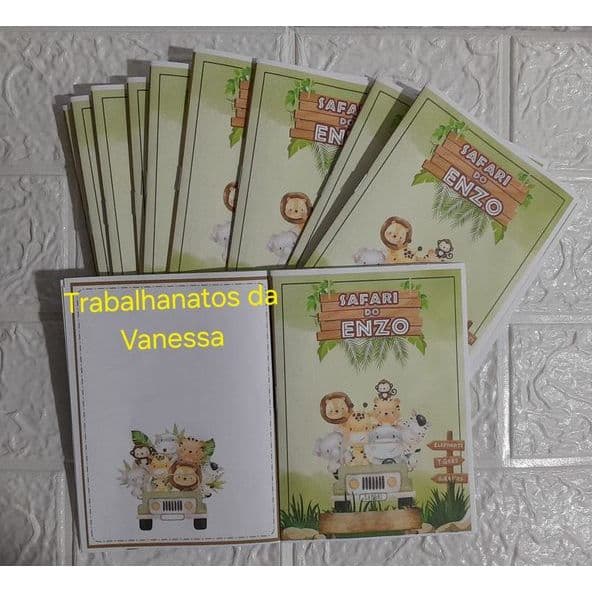 20 Mini livrinho de colorir - LEMBRANCINHA PERSONALIZADO
