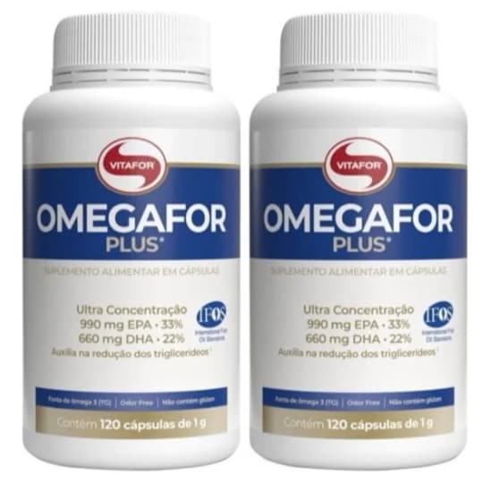 Kit 2 Unidades - Ômega 3 Omegafor® Plus - Alta Concentração de EPA e DHA