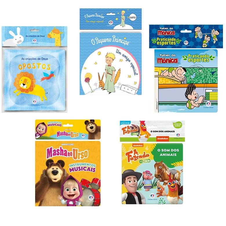 Livro de Banho Diversos modelos escolha o seu