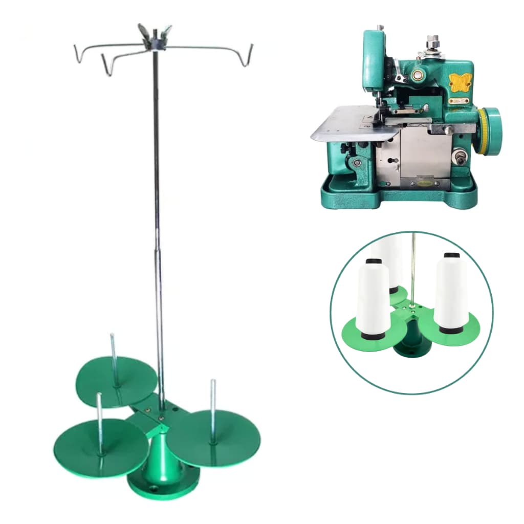 Porta Fio Suporte Para Maquina Overloque Gn1 Sequinha Verde