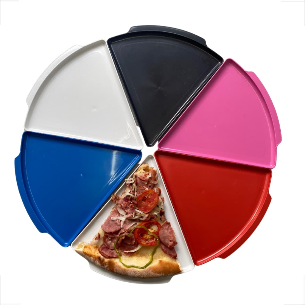 Kit 20 Prato de Pizza Triangular  Resistente - Plástico