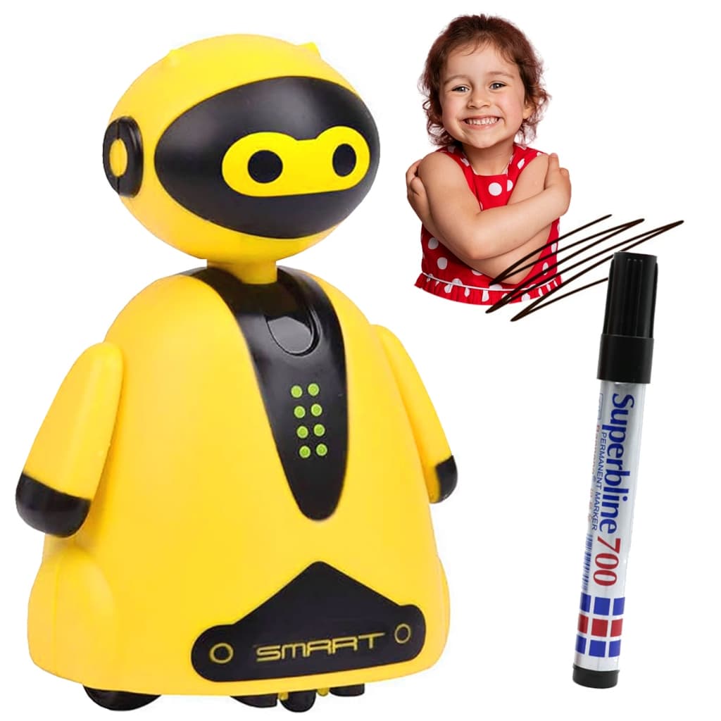 Brinquedo Educacional Robo de Inducao Segue Linha Rabisco
