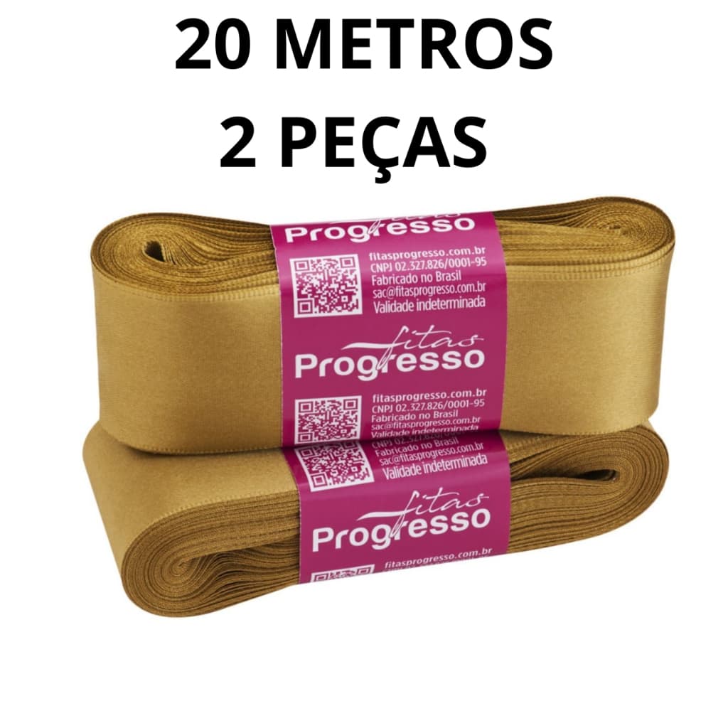 Fita Cetim Nº9 38 mm 20 METROS Economize comprando 2 peças