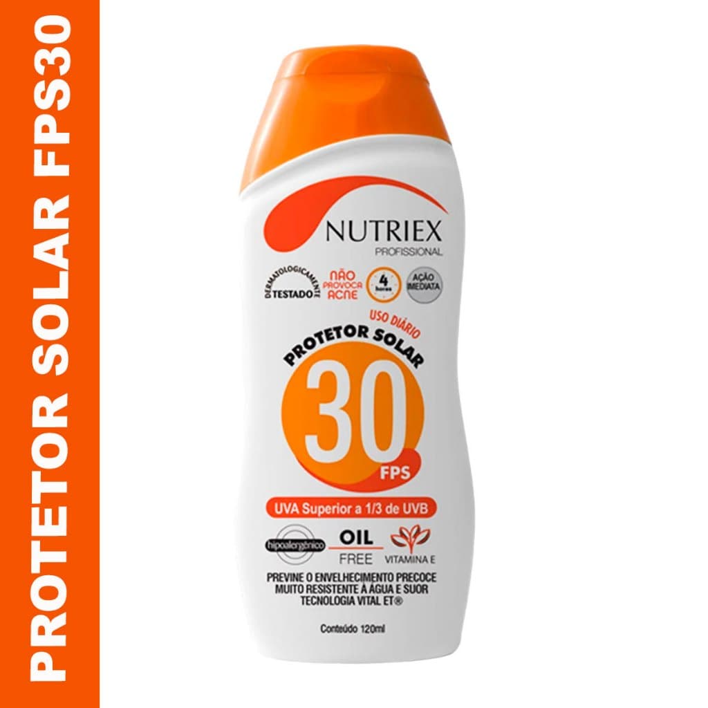 Protetor Solar FPS 30 Profissional Nutriex 120ml