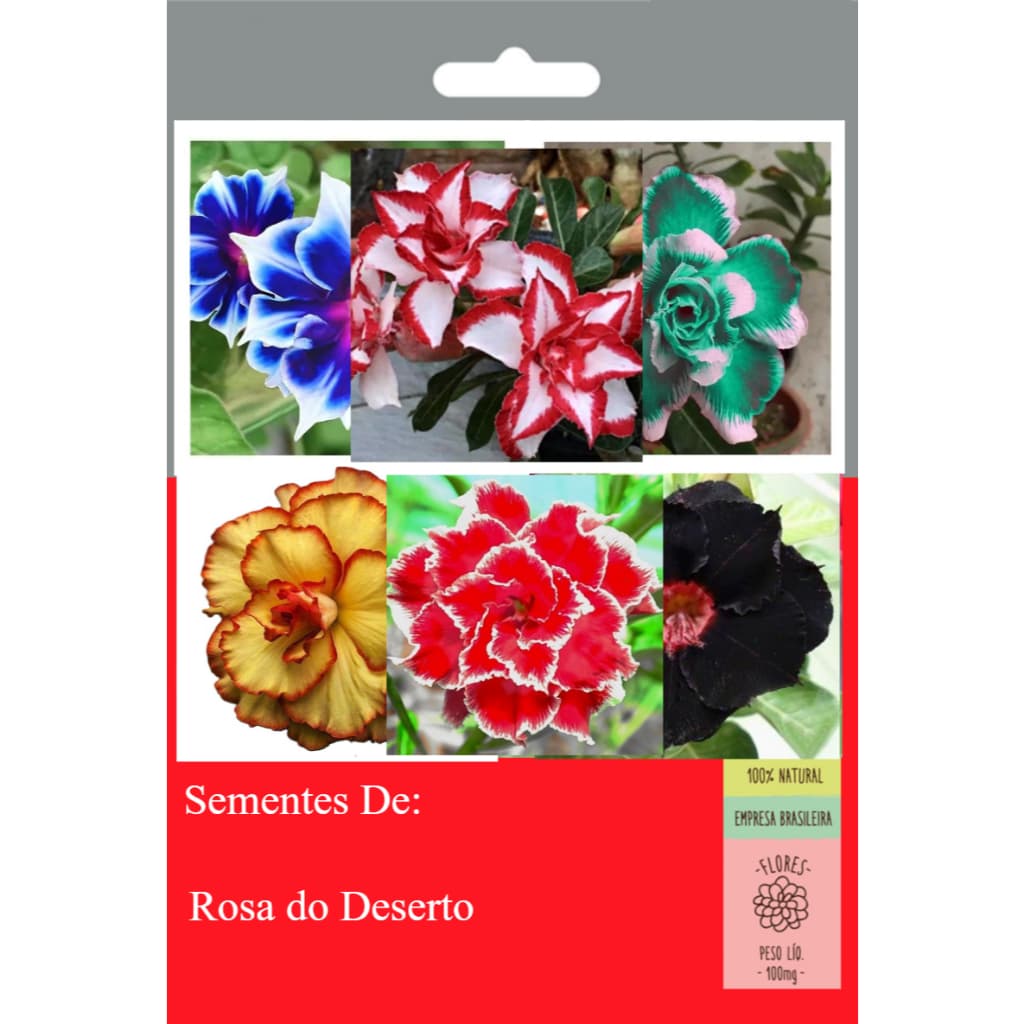 50 Tipos Rosa do Deserto Raras Triplas/ Dobradas