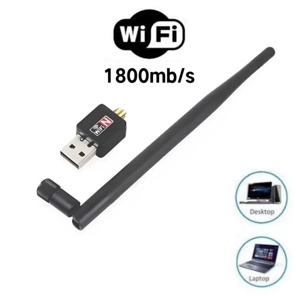 Antena Wi-fi Adaptador Receptor 1800mb/s Usb Pc Notebook