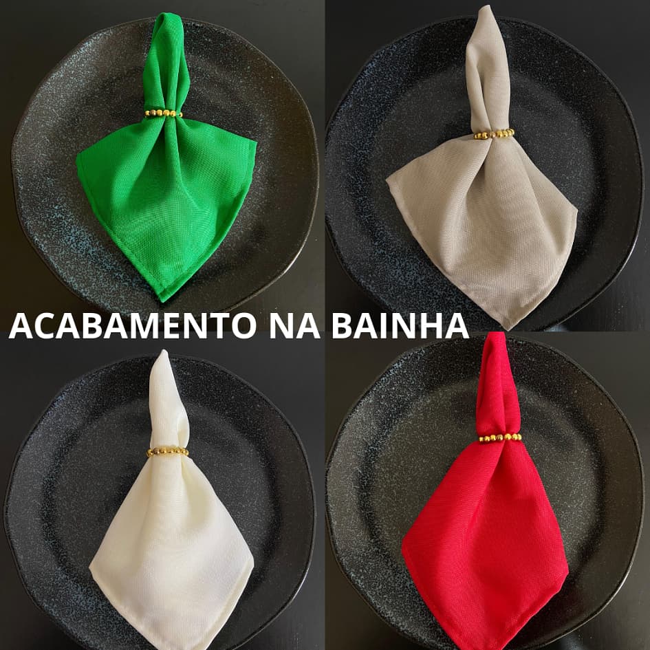 20 Guardanapo de Tecido Oxford Liso Premium Mesa Posta Promoção Festa 15 Anos Casamento Buffet 35cm x 35cm