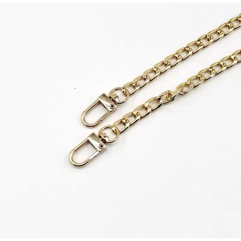 corrente alumínio  para bolsa - artesanato - com fecho 1 metro