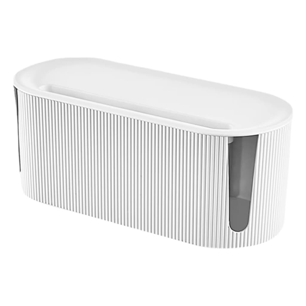 Caixa Organizadora de Fios e Cabos Para Esconder Fontes Carregadores Filtros de Linha Mantém Ambiente Limpo e Organizado