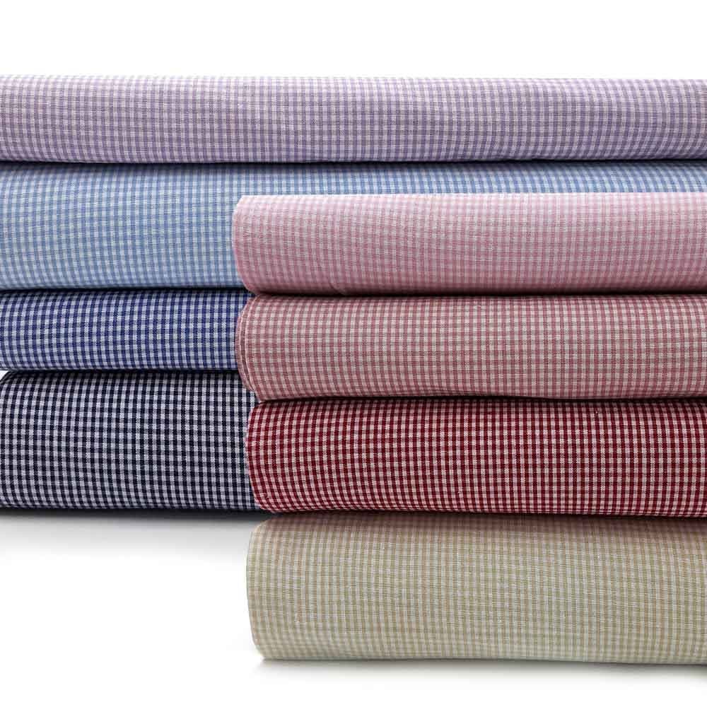 Tecido Tricoline Fio Tinto Xadrez (2mm) 1,50m de Largura 100% Algodão Macio Vestuário Artesanato