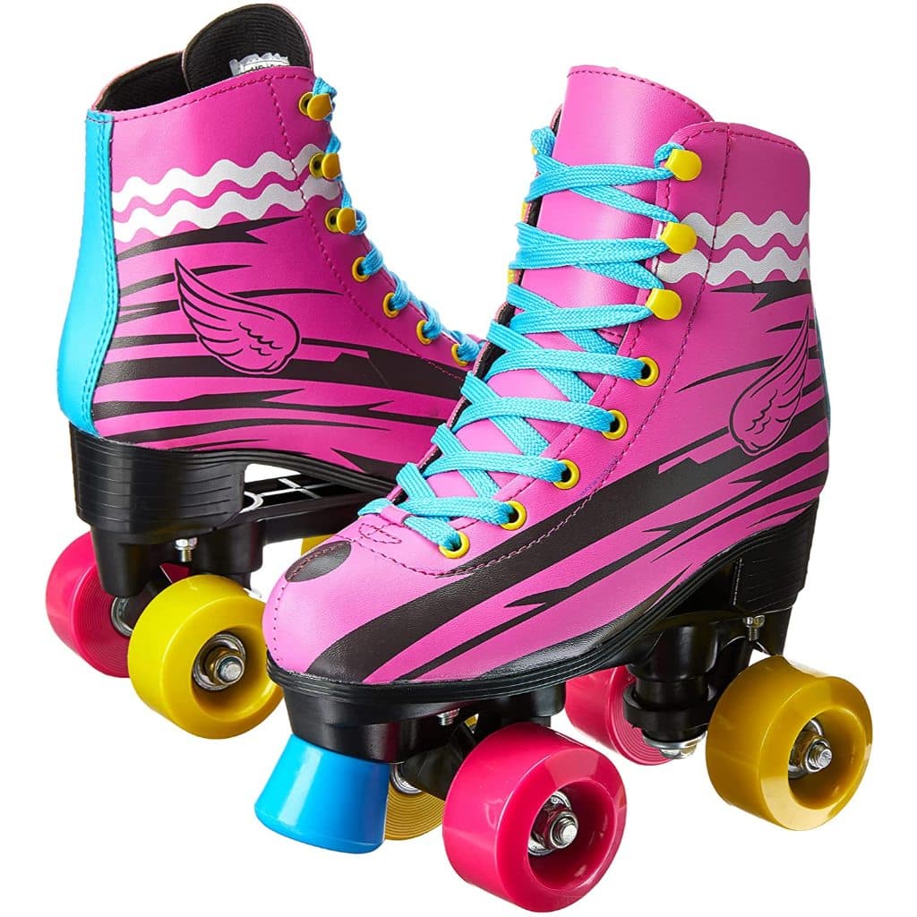 Patins Infantil Feminino Roller 32 ao 41 Luna Rosa 4 Rodas