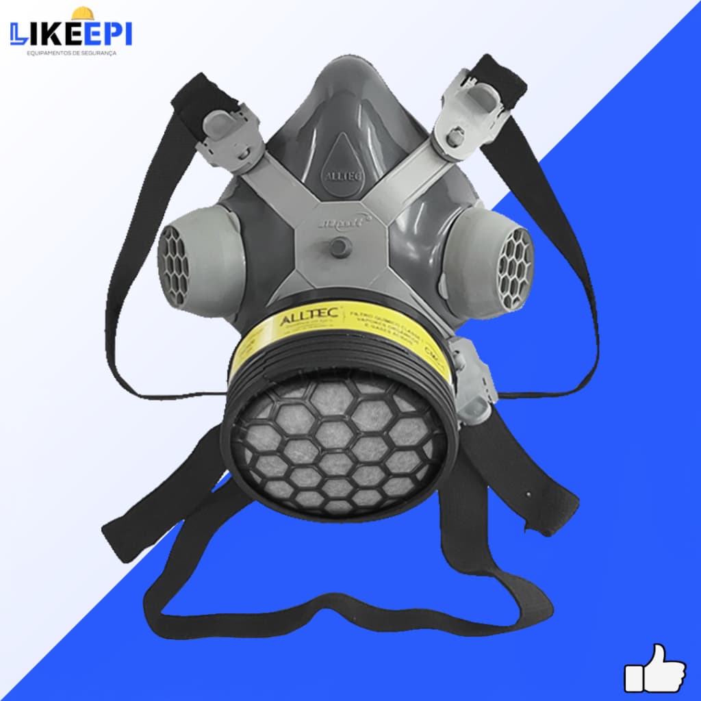 Respirador  1/4 Facial  Mastt  ALLTEC  2001-VO/GA FILTRO CONTRA GASES, SOLVENTES, TINTAS E VERNIZES