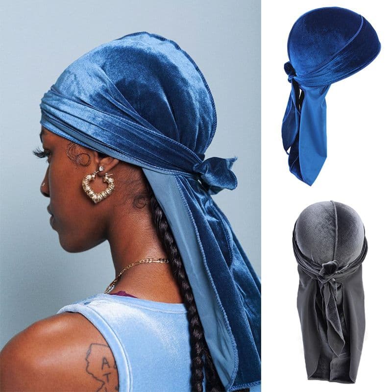 Bandana Durag Veludo Dureg Tranças e Waves