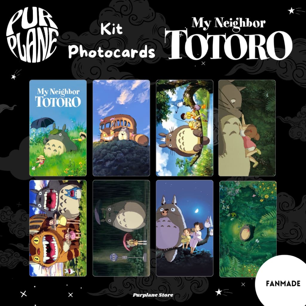 Photocards Totoro Studio Ghibli Chihiro Kiki O Castelo Animado Anime Fanmade Lomocard Otaku