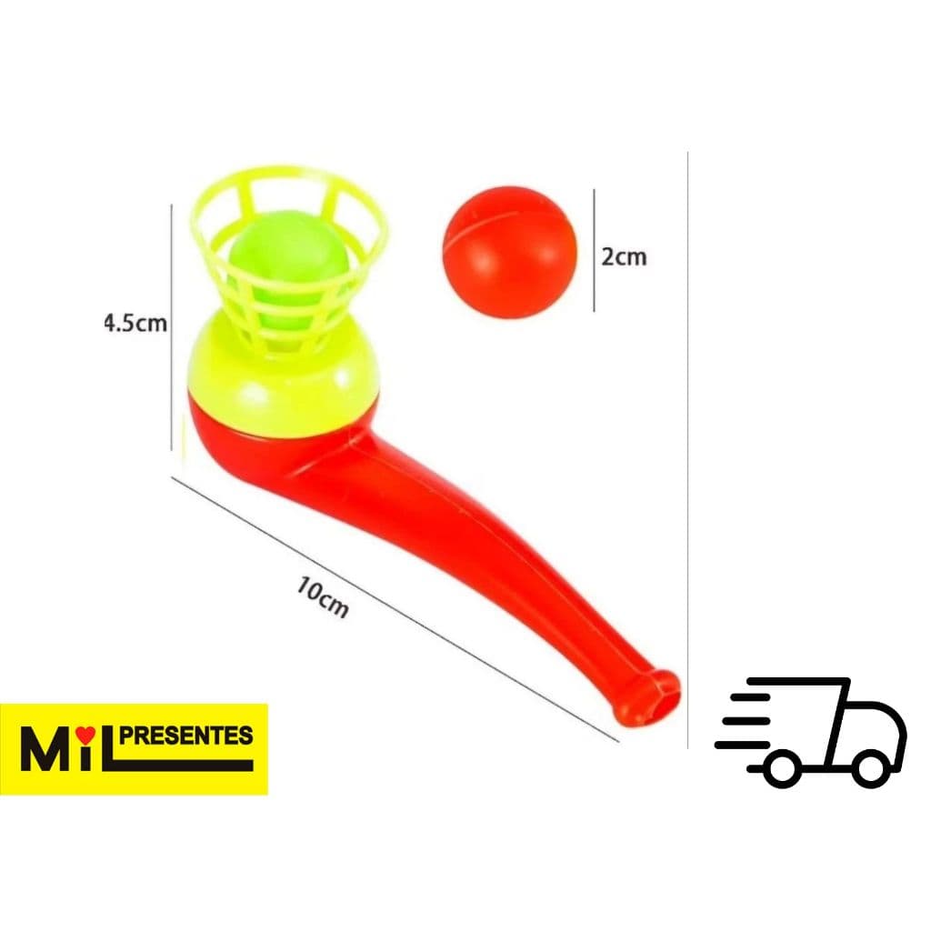 Kit Cachimbo Divertido pacote com 12 cachimbos + 12 bolinhas Brinquedos Festa Lembracinha