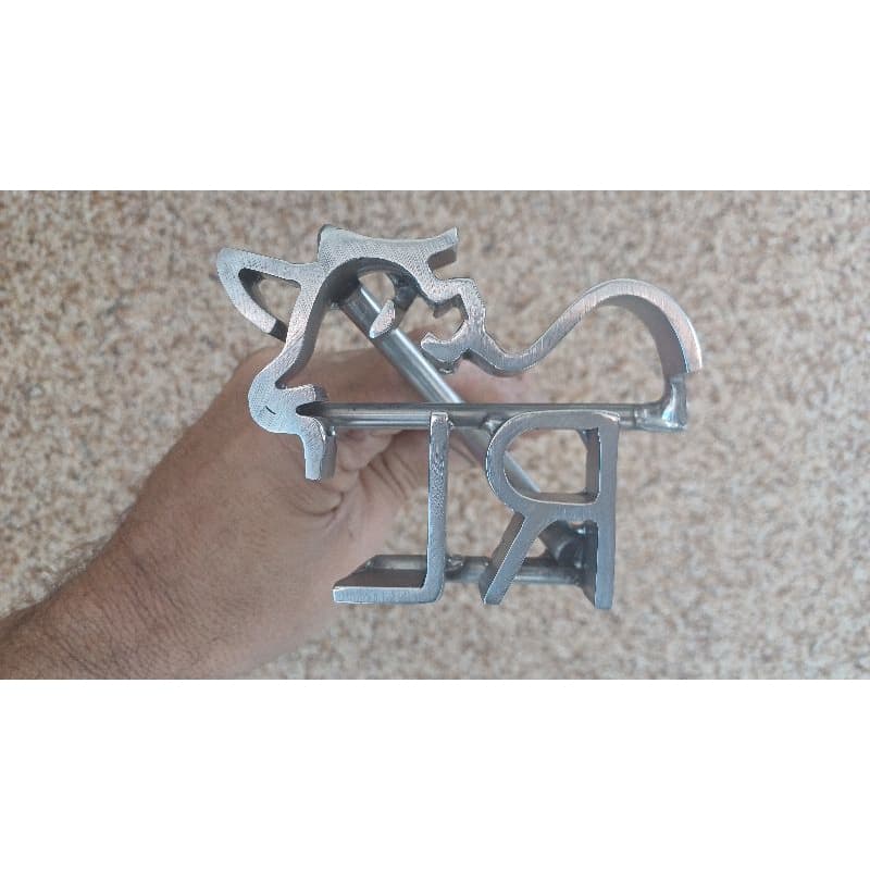 Marca de gado em aço inox