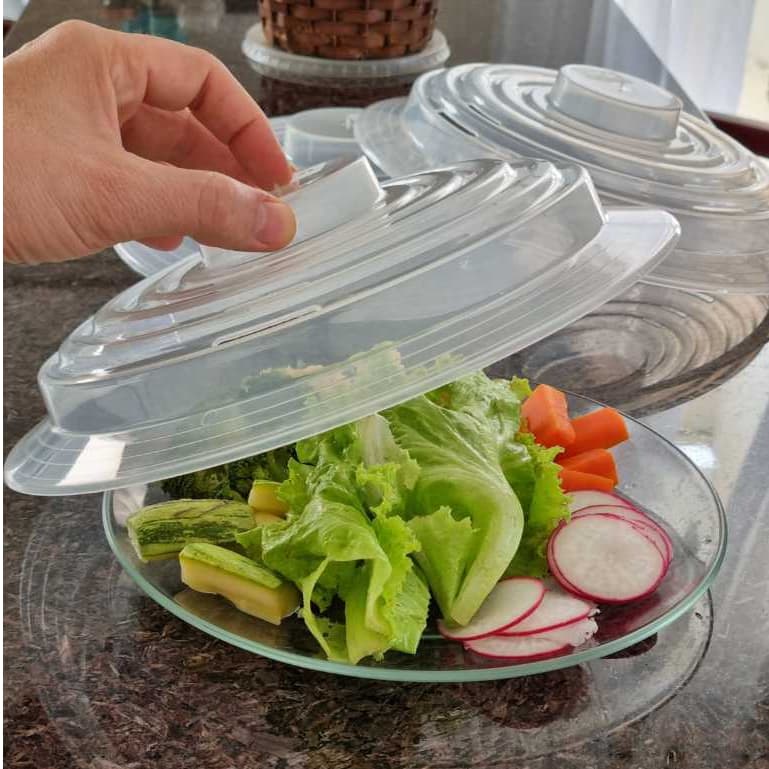 Tampa Protetora de Alimentos de Micro-ondas Livre de BPA De Plástico