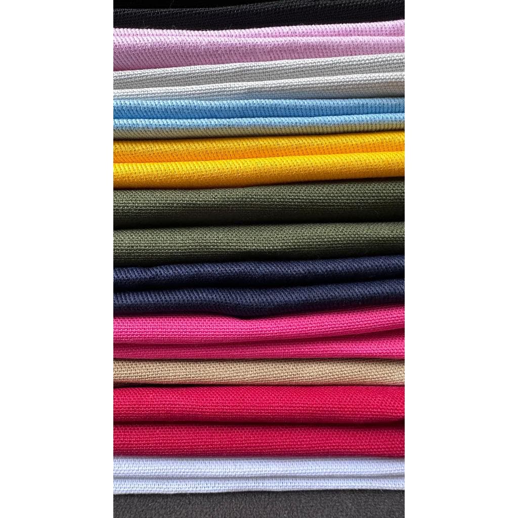 Tecido Lona de Algodão - Diversas Cores ***GROSSA / PESADA *** PARA CALÇADOS, BOLSAS Largura 1,50m