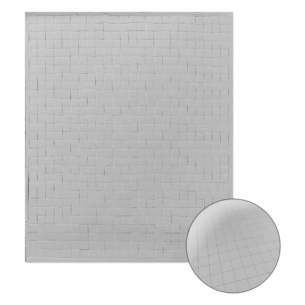 Cartela Fita Banana Dupla Face De Espuma Pré-Cortada em Quadradinhos/ Circulos 3mm Placa 30cm x 25cm