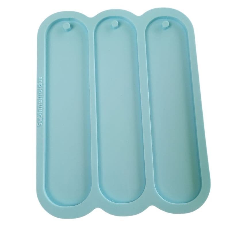 Molde de Silicone para resina Marca Página Arredondada