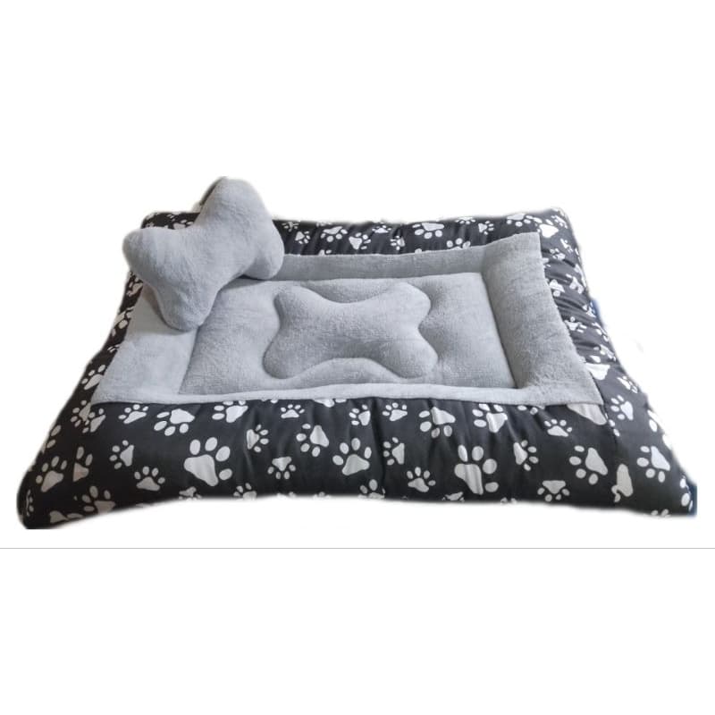 colchonete tapete soft para cães e gatos Black cinza