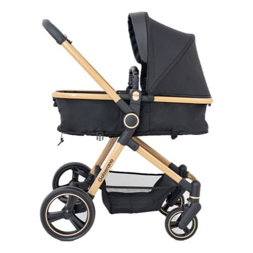 Carrinho de Bebê Moisés IVY Impermeável Premium Luxo Galzerano Gold Dourado Oferta
