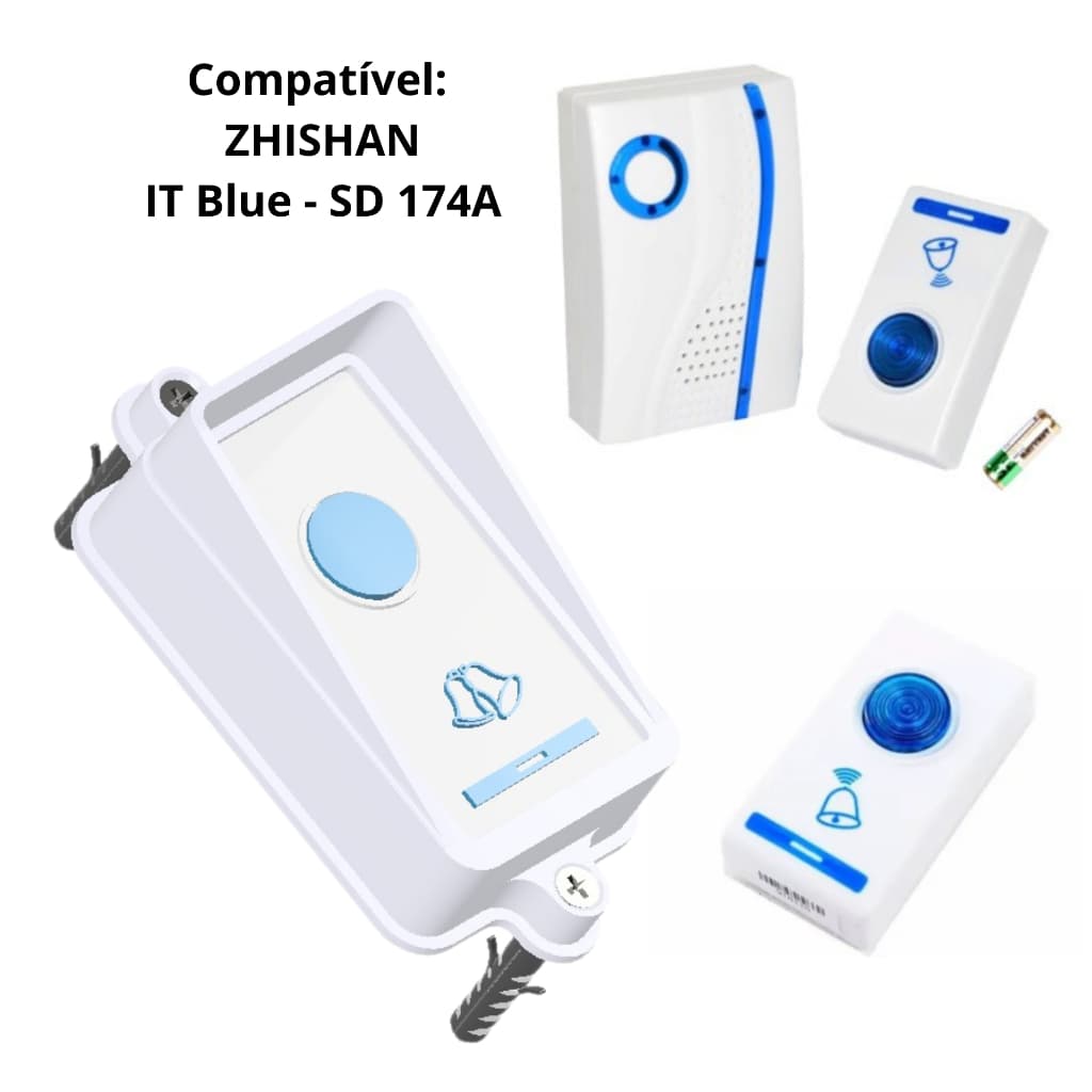 Proteção / Protetor Roubo Chuva para Campainha Eletrônica S020 - ZHISHAN, IT-BLUE SD-174A, Altomex DB-103