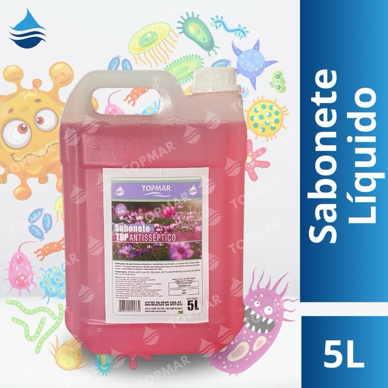 Sabonete Líquido ANTISSÉPTICO -  TOPMAR - 5 litros