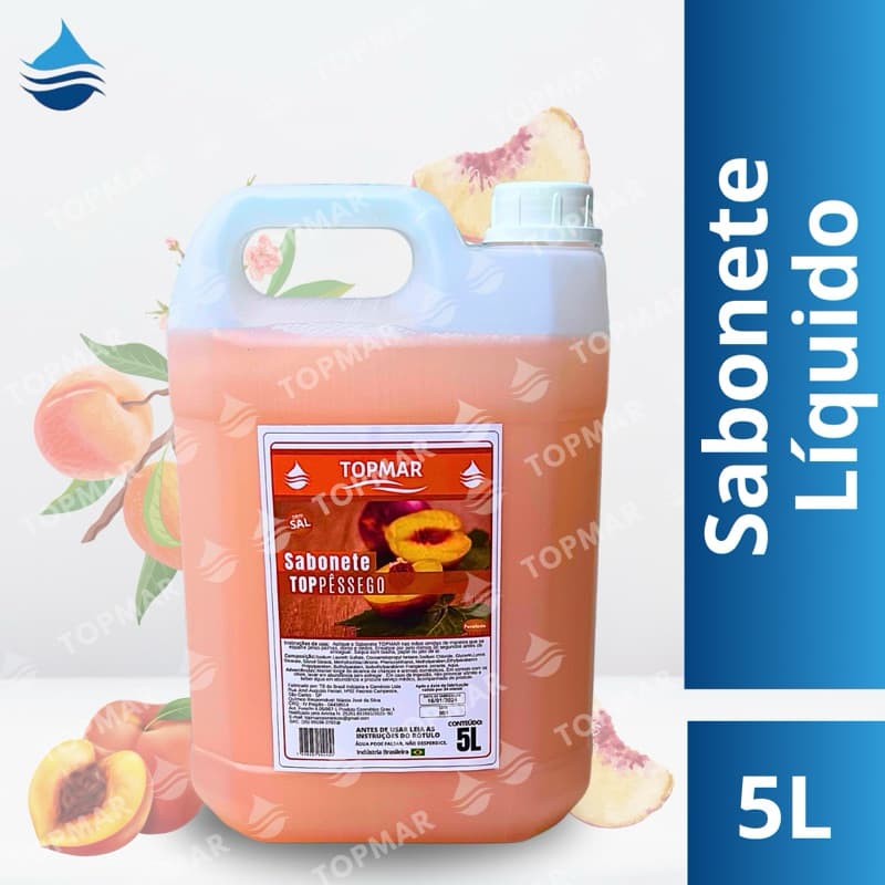Sabonete líquido Pêssego TOPMAR 5L