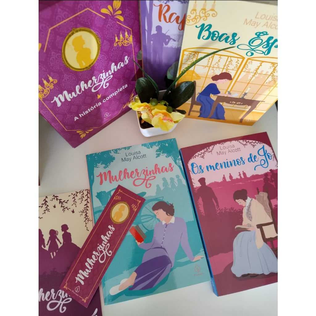 Box Mulherzinhas: a história completa com 4 livros, bloco de anotações e marcador de página