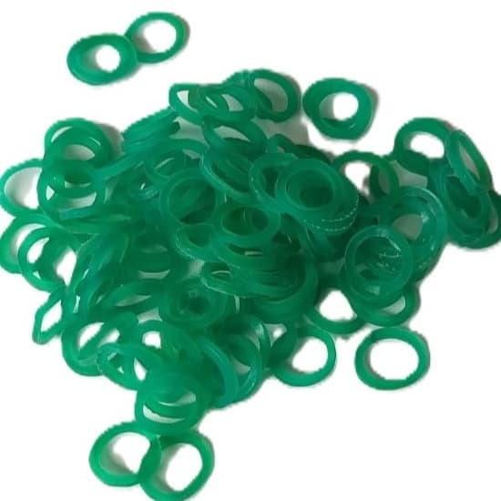 Elástico latéx borrachinha 500 un. 5/16 para pet´s  artesanato laços/penteados (9 cores disponíveis)